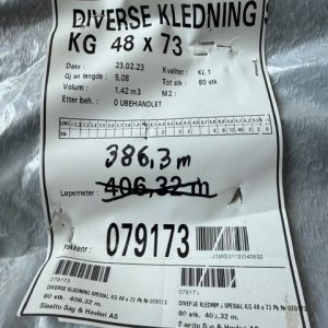 Lektekledning (Spilekledning) 48x73mm Gran Kl. 1. - 386,3m - Bilde 3
