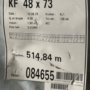 Spile Furu Cu. Impregnert 48x73mm kl.1 - 2 strøk Jotun Trebitt 0620 Beito - 588,1m / 63,6m² - Bilde 3