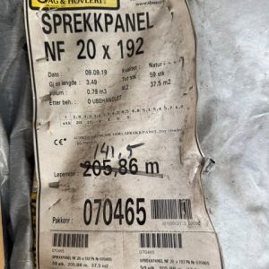 Sprekkpanel Natur Furu 20x192mm 10% fukt. m.skjult innfesting - 141,5m / 25,7m² - Bilde 3